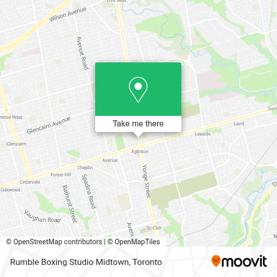 Rumble Boxing Studio Midtown plan