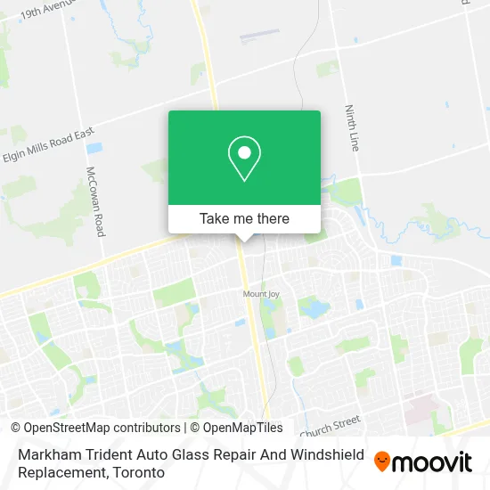 Markham Trident Auto Glass Repair And Windshield Replacement map