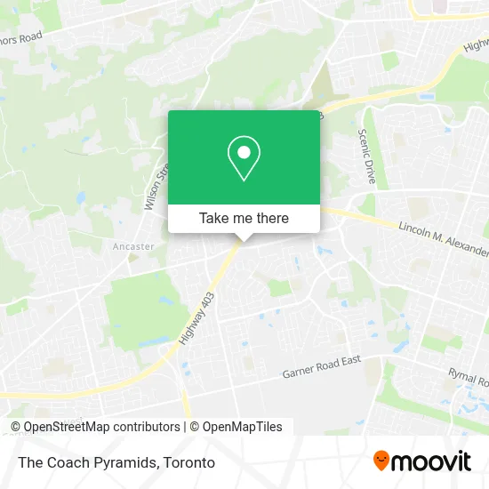The Coach Pyramids map