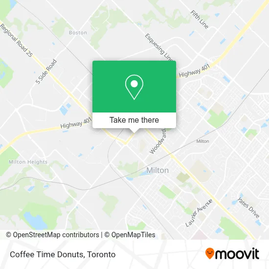 Coffee Time Donuts map