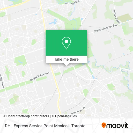 DHL Express Service Point Mcnicoll map
