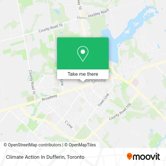 Climate Action In Dufferin map