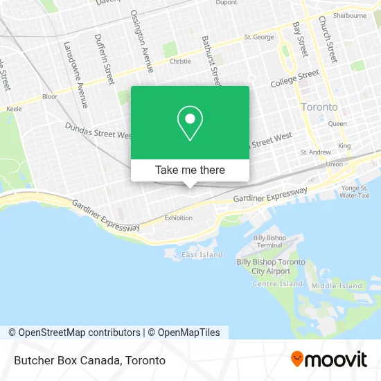 Butcher Box Canada map
