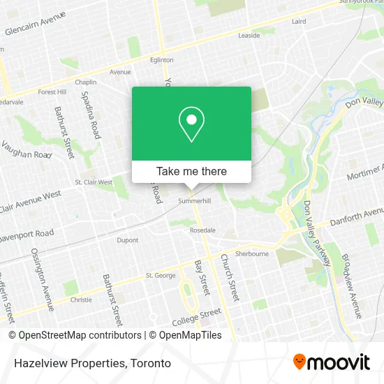 Hazelview Properties map