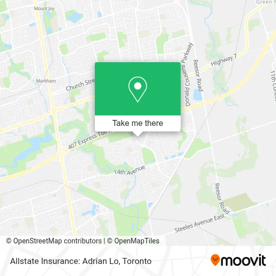 Allstate Insurance: Adrian Lo map