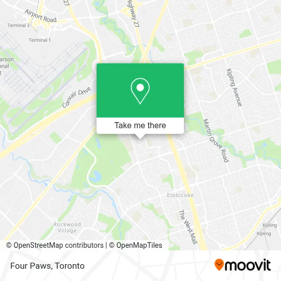Four Paws map