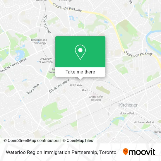 Waterloo Region Immigration Partnership map