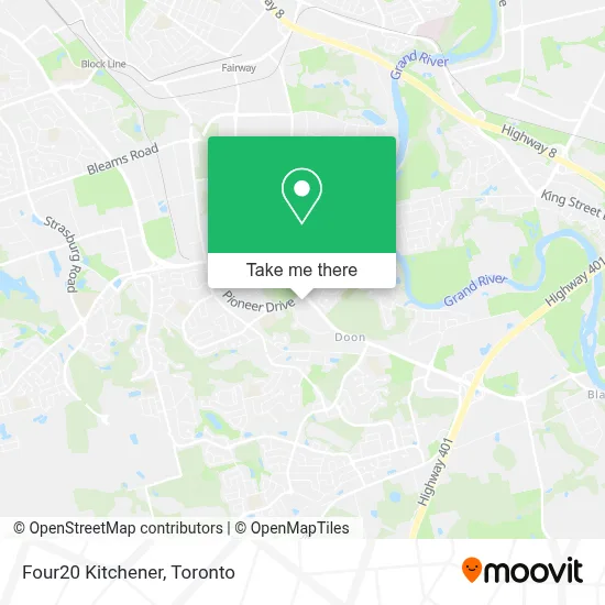 Four20 Kitchener map