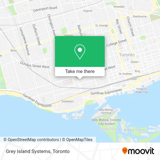 Grey Island Systems map