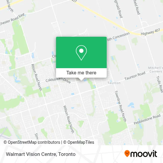 Walmart Vision Centre map