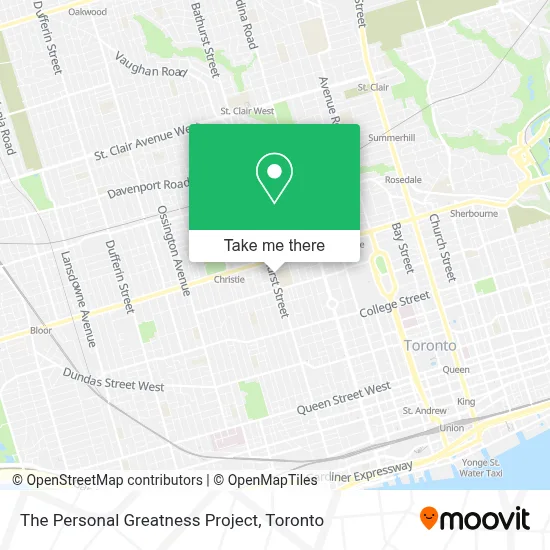 The Personal Greatness Project map