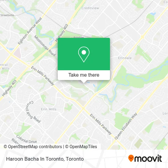 Haroon Bacha In Toronto map