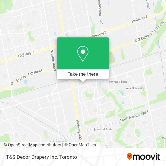 T&S Decor Drapery Inc map