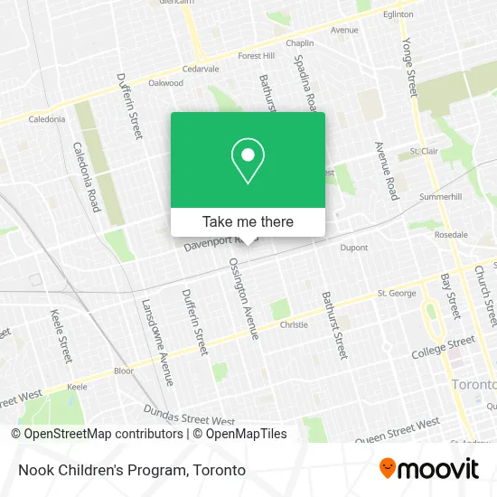 Nook Children's Program map