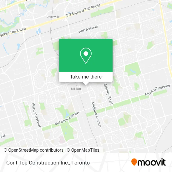 Cont Top Construction Inc. map