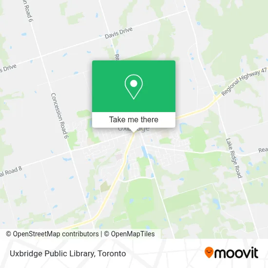 Uxbridge Public Library map