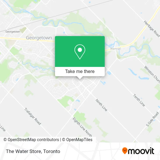 The Water Store map