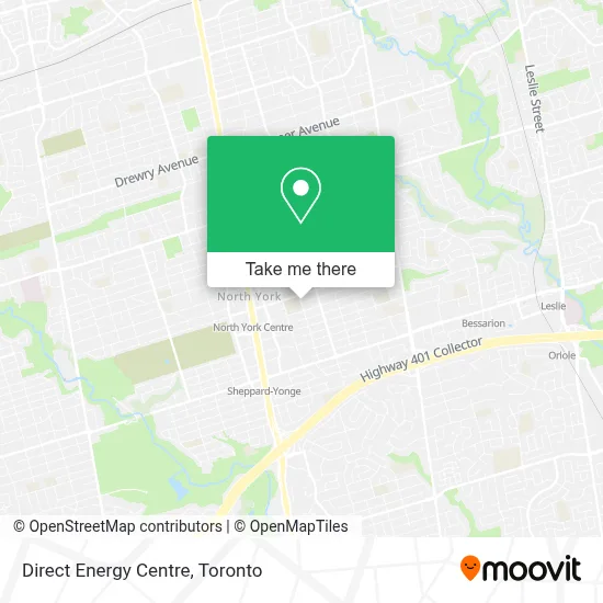 Direct Energy Centre map