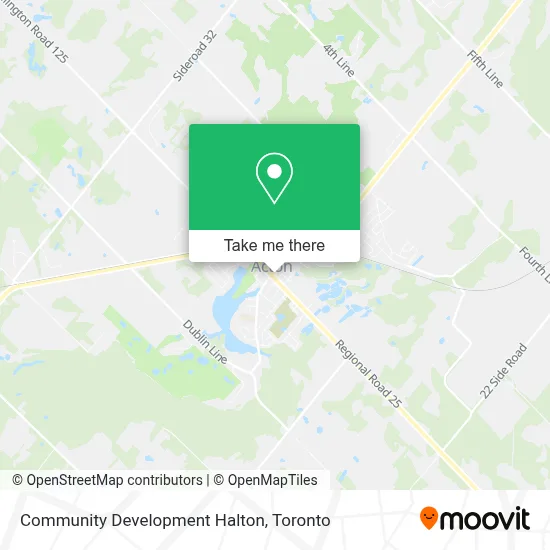 Community Development Halton map