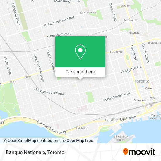 Banque Nationale map