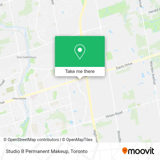 Studio B Permanent Makeup map