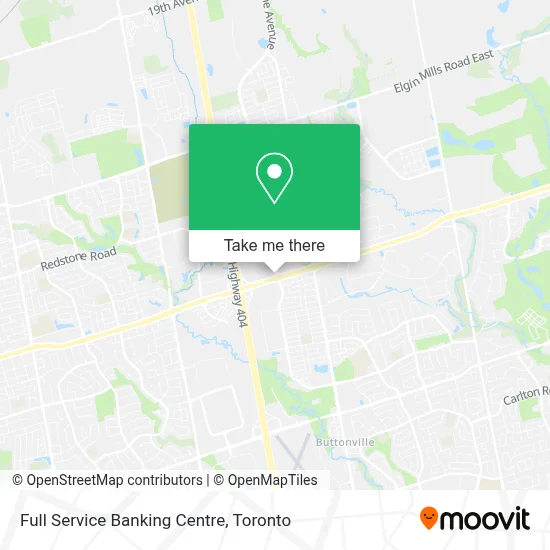 Full Service Banking Centre map