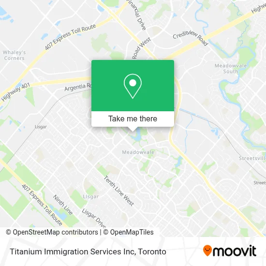Titanium Immigration Services Inc map