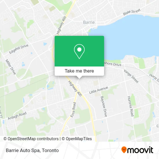 Barrie Auto Spa map