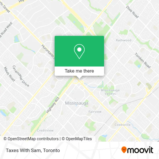Taxes With Sam map