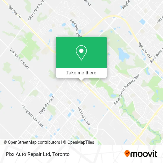 Pbx Auto Repair Ltd map