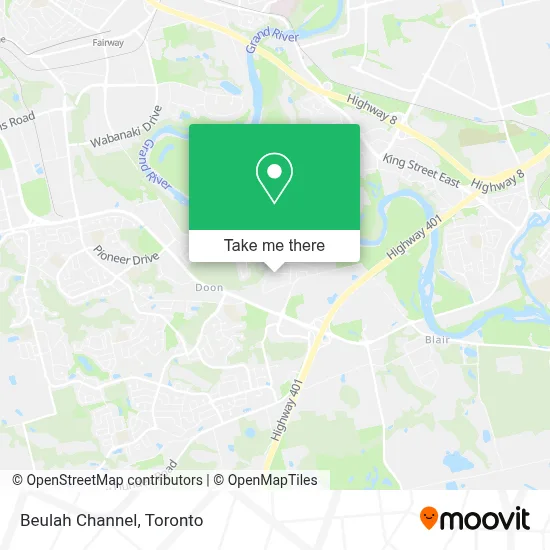 Beulah Channel map