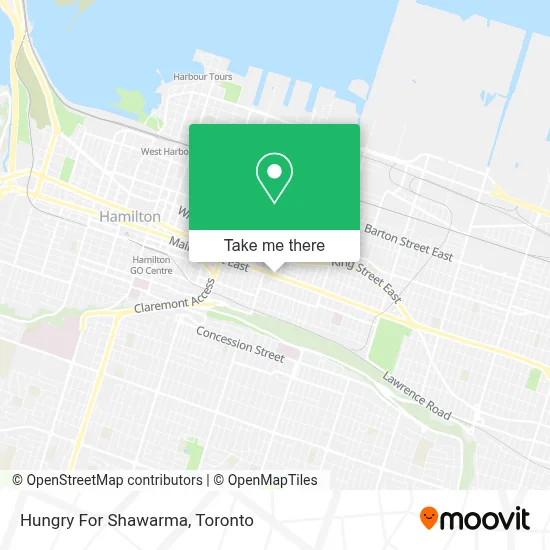 Hungry For Shawarma map