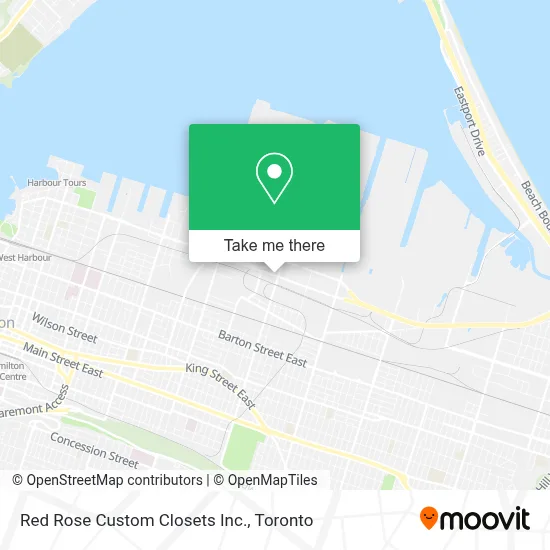 Red Rose Custom Closets Inc. map
