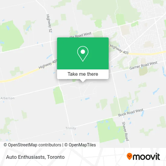 Auto Enthusiasts map