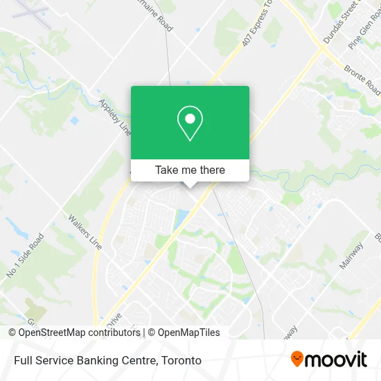 Full Service Banking Centre map