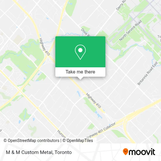 M & M Custom Metal map