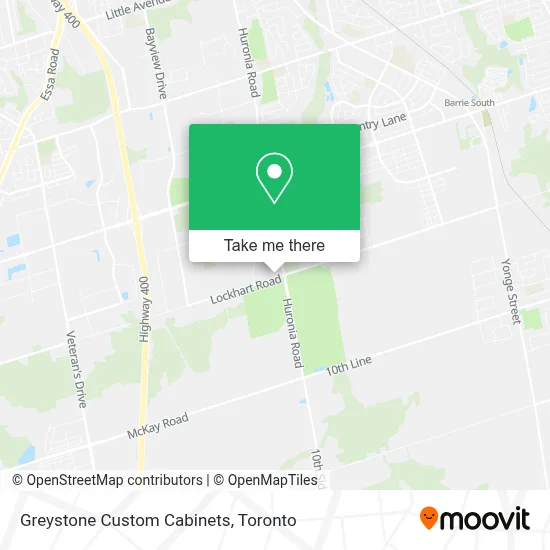 Greystone Custom Cabinets map