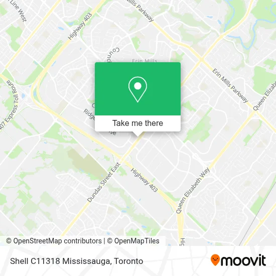 Shell C11318 Mississauga map