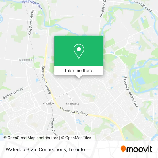 Waterloo Brain Connections map