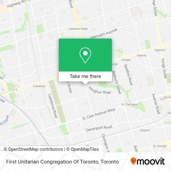 First Unitarian Congregation Of Toronto map
