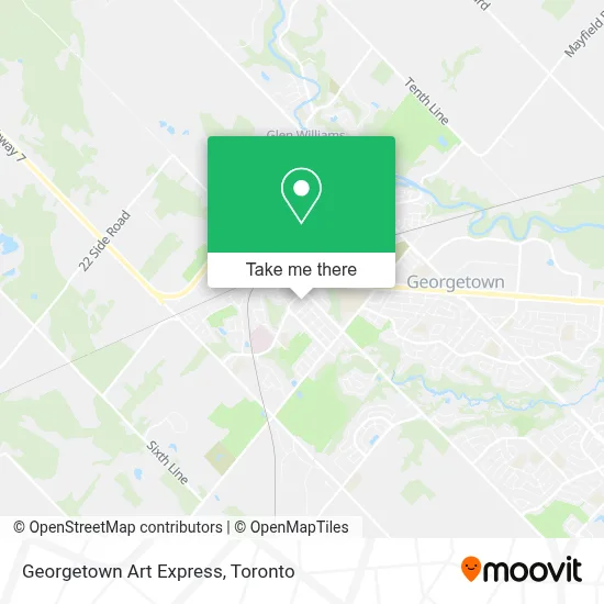 Georgetown Art Express map