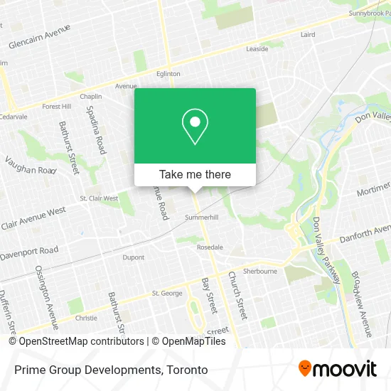 Prime Group Developments map