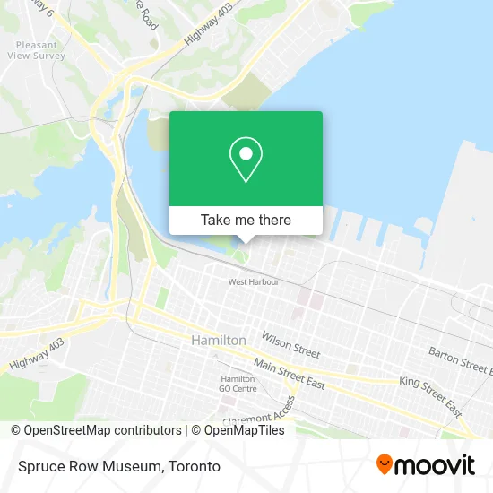 Spruce Row Museum map