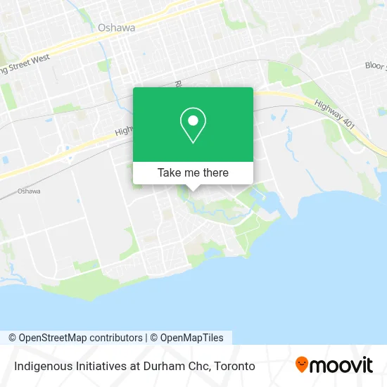 Indigenous Initiatives at Durham Chc map