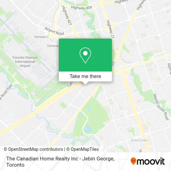 The Canadian Home Realty Inc - Jebin George map