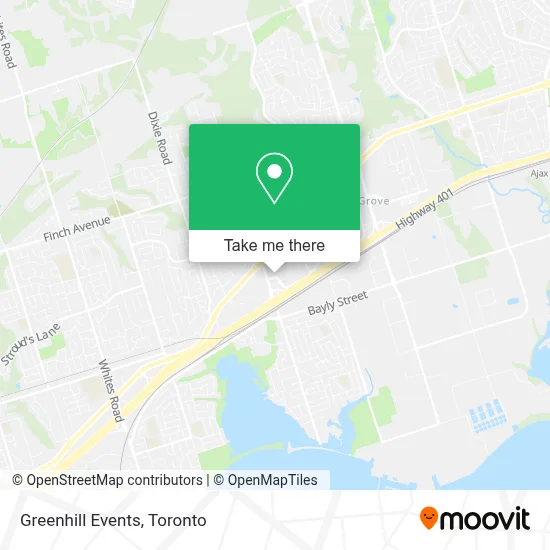 Greenhill Events map
