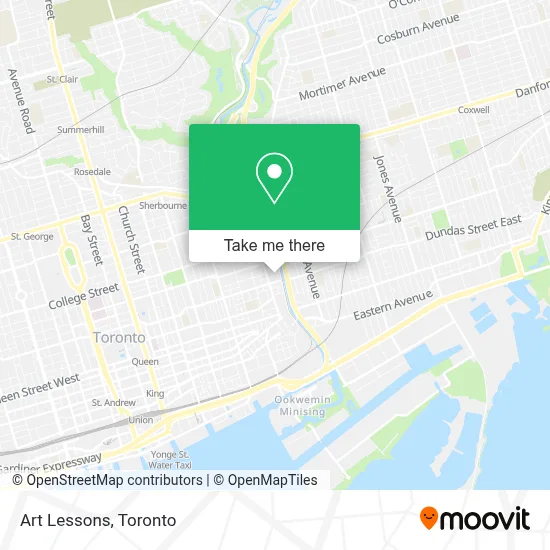 Art Lessons map