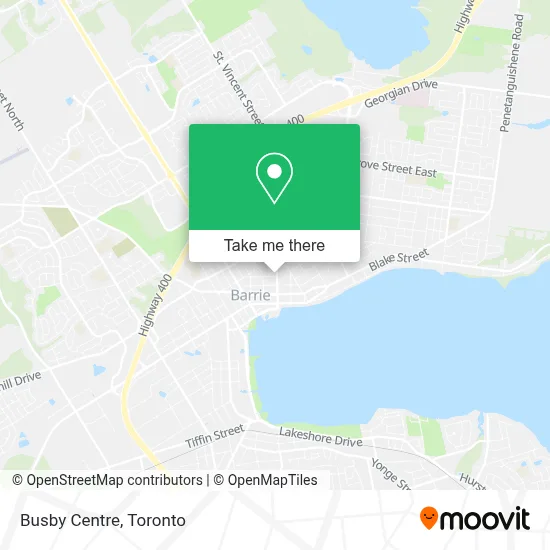 Busby Centre map