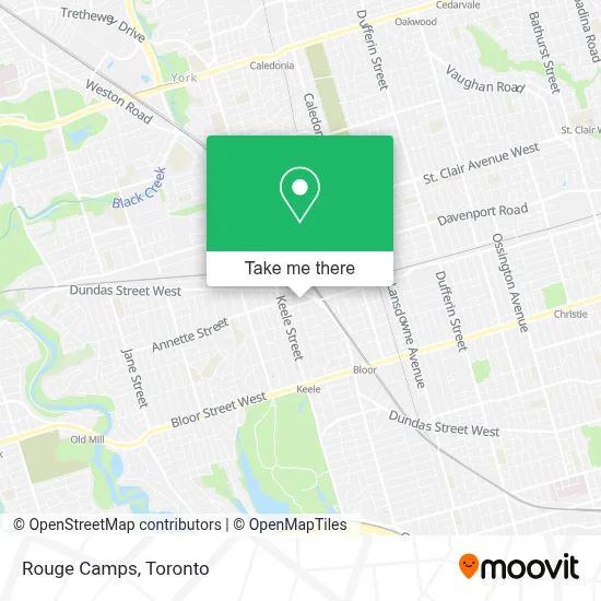 Rouge Camps map