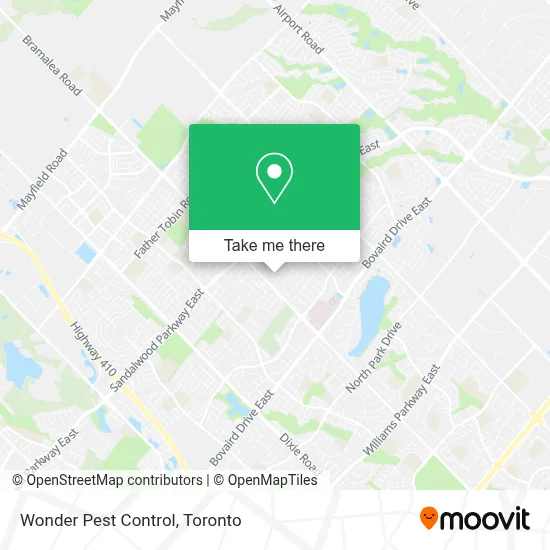 Wonder Pest Control map